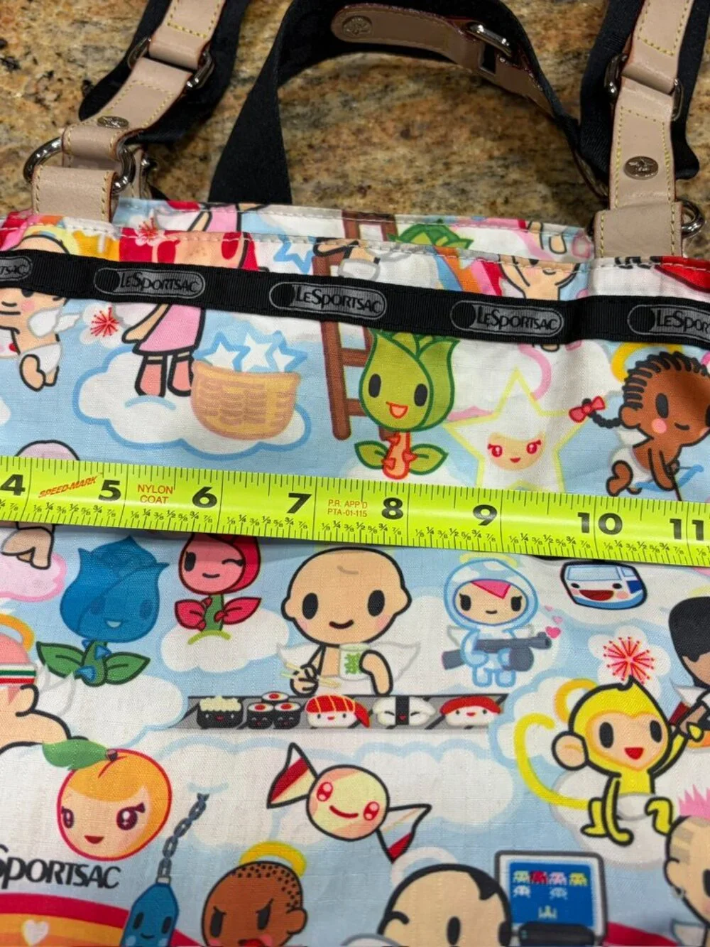 LeSportsac Tokidoki 2006 Paradiso Rare Purse Bag Sachel GUC OUT OF STOCK